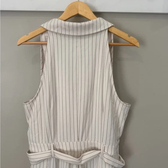 A New Day Size XXL Sleeveless Pinstripe Jumpsuit - Picture 8 of 10
